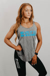 Women’s Grey Self Crowned Tank Top