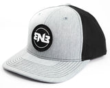 Heather Grey/Black Patch Hat